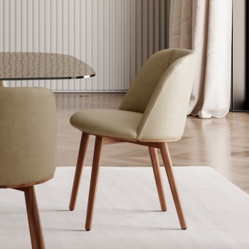 Bontempi Casa Agatha Chair Wood Legs