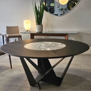 Cattelan Italia Skorpio Round Ker-Wood Table - Ex Display